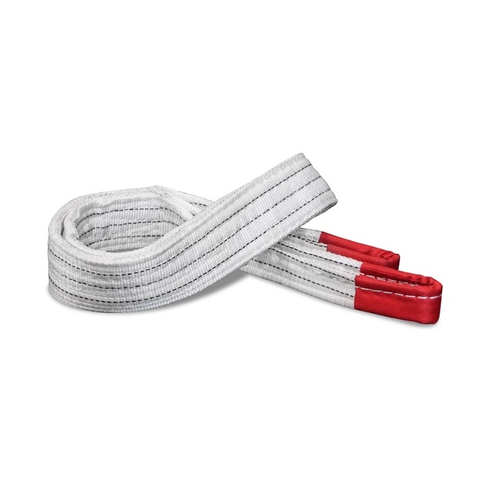 White Flat Woven Webbing Lifting Sling 3 Ton 5 Ton 15 Ton Reinforced White Flat Woven Webbing Lifting Sling 3 Ton 5 Ton 15 Ton Reinforced