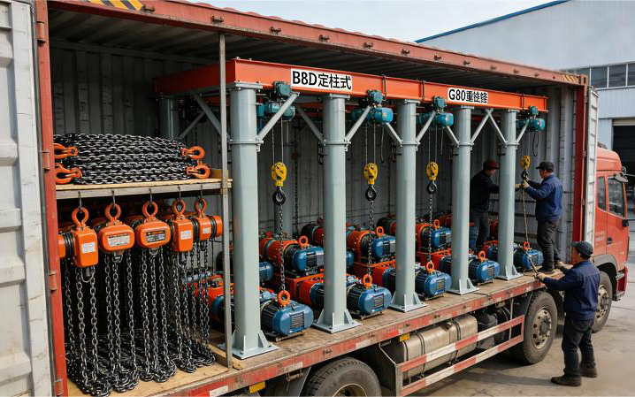 Tieshou Lifting Delivers Multiple Batches of Lifting Equipment to the Middle East and Europe, Boosting Global Clients’ Production