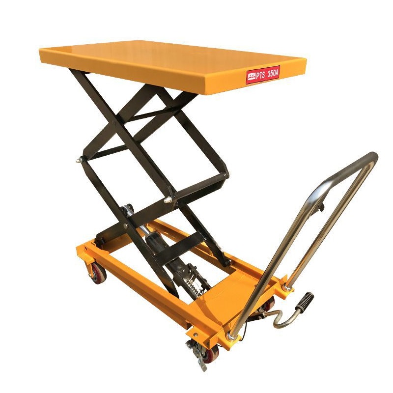Small Manual Hydraulic Lift Table Cart