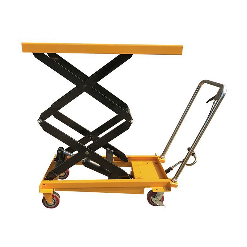 Small Manual Hydraulic Lift Table Cart