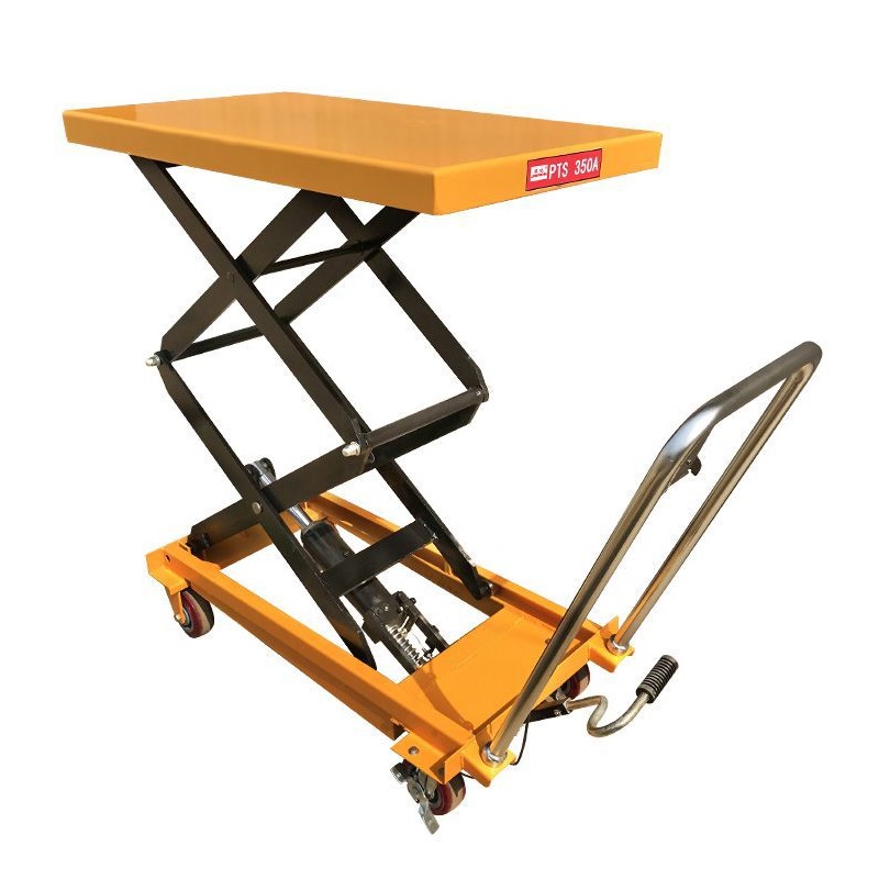 Small Manual Hydraulic Lift Table Cart